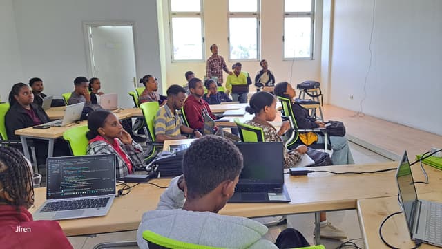 Students learning in classroom